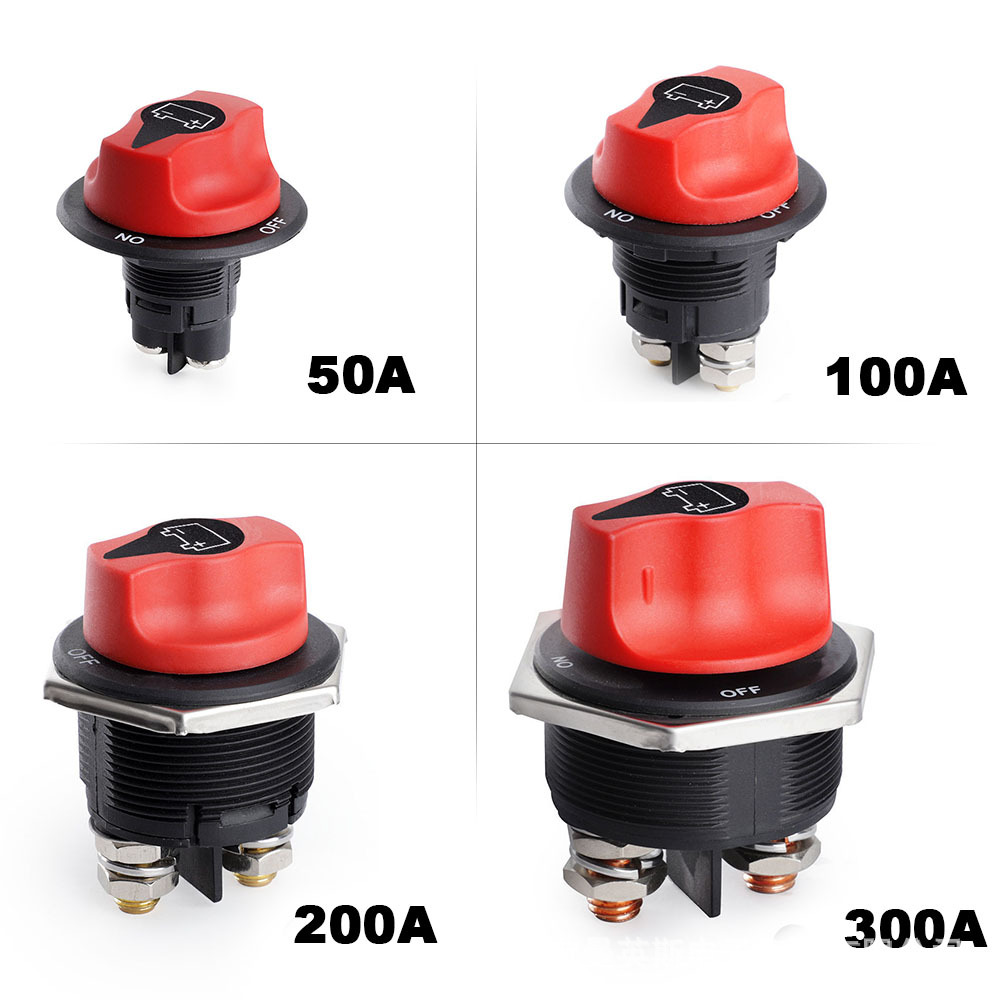 Black cover non-removable DC battery switch 50A/100A/200A/300A car RV battery switch