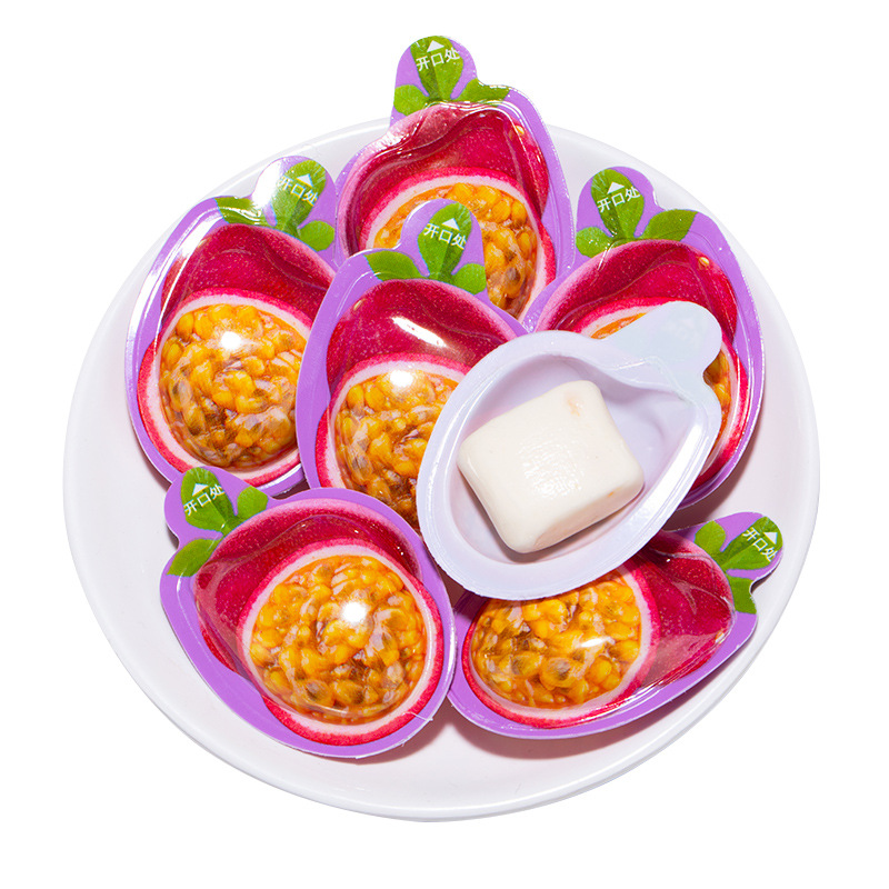 3D passion fruit new soft candy Internet celebrity fruit candy office small food Candy bulk wholesale factory snack