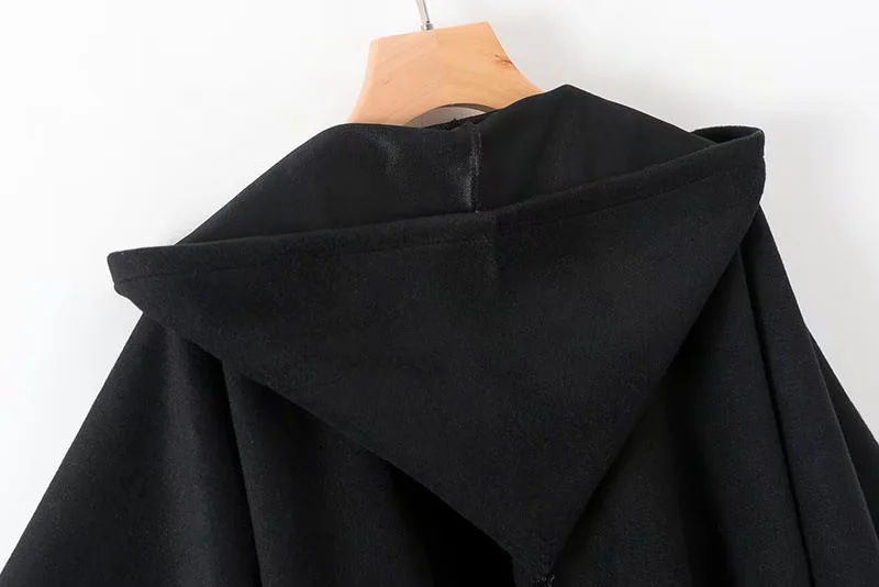 Dunklen stil Europäischen und Amerikanischen herbst und winter mit kapuze langen umhang mantel mode lässig frauen kleidung 22 neue lose wolle schal_voghion.com