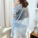 Silk Scarf Spring and Summer Lightweight Chiffon Scarf Ultra-thin Solid Color Ice Silk Scarf Long Beach Sunscreen Large Shawl Beach Towel