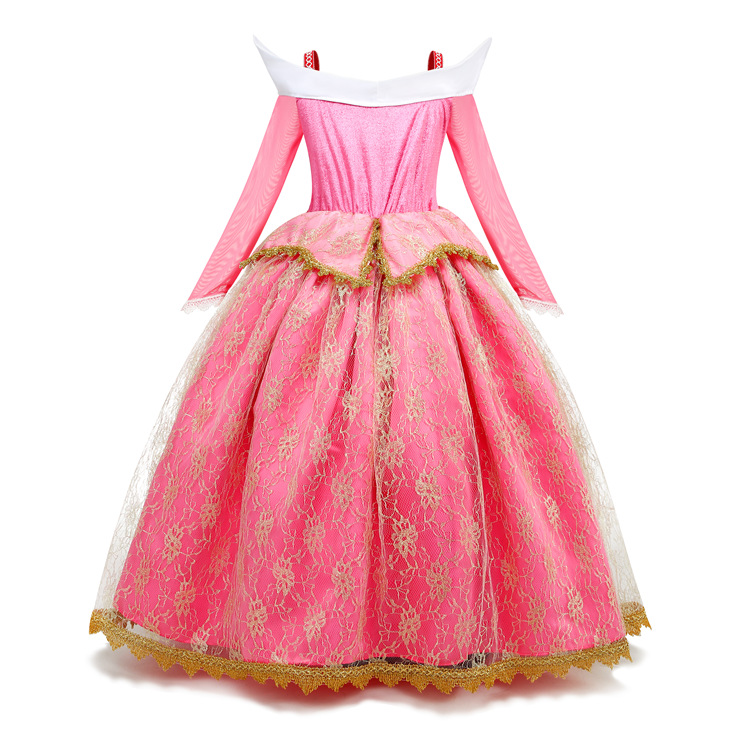 2023 Amazon girl princess eluo dress sleeping beauty European and American dress eluo dress Halloween children's dress