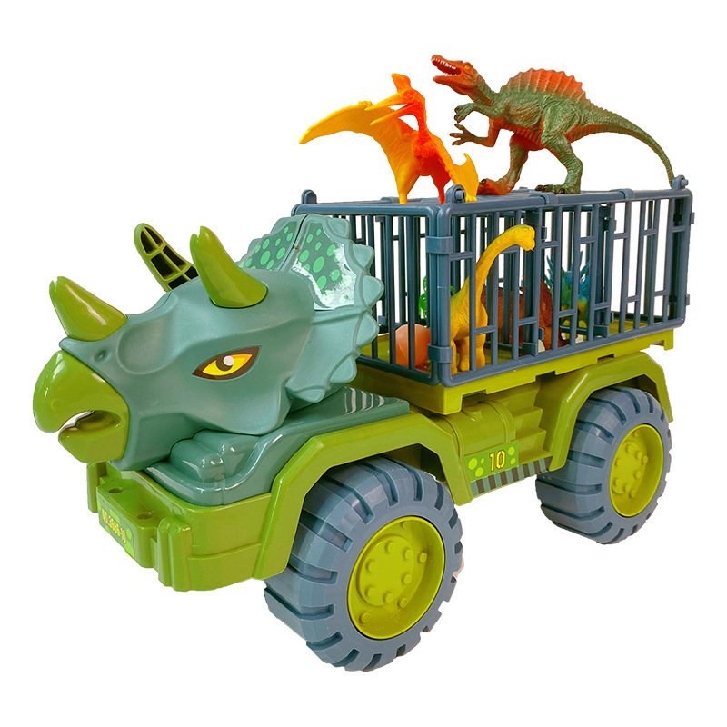 Dinosaur large truck engineering vehicle excavator children's car toy Tyrannosaurus stall night market baby dump