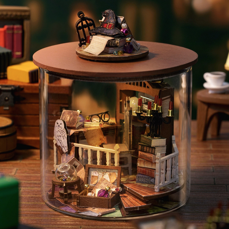 子供の手作りの3d立体パズルdiyの組み立て模型はハリーの魔法の花園のポッターの創意の逸品のおもちゃを送ります。|undefined