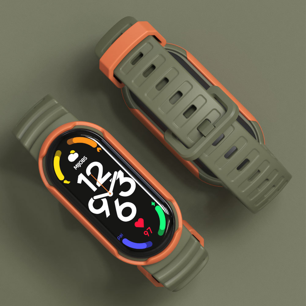 Mibbs for Mi Band 7 Strap 6 5 NFC Universal Wristband Double Color Sports GS Wind Original New Product