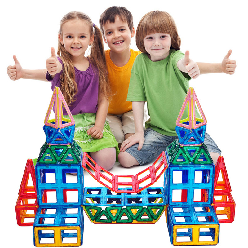 Wholesale magnetic sheet refill children's magnet magnetic building blocks large full magnetic color window magnetic sheet scattered cross-border