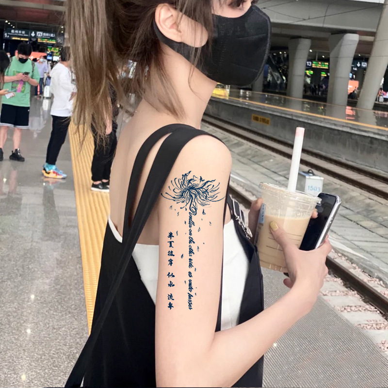 Juice tattoo stickers wholesale herbal semi-permanent tattoo stickers herbal tattoo stickers foreign trade supply