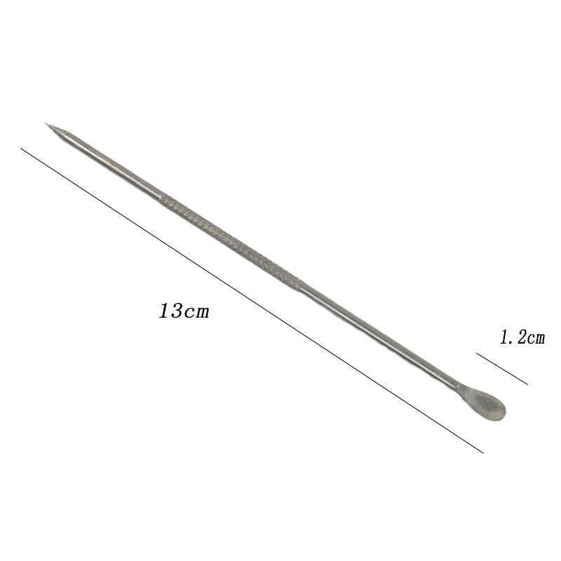 Single 304 stainless steel powder spreader 16 coffee Garland mold printing model plastic coffee bean spoon factory