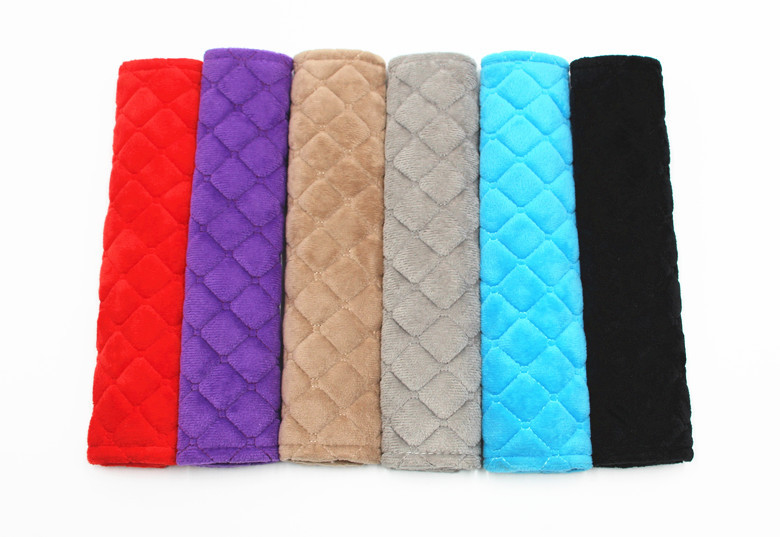 Cross-border car supplies safety belt shoulder protective cover plush car shoulder protective cover embroidered shoulder protective cover four seasons universal wholesale
