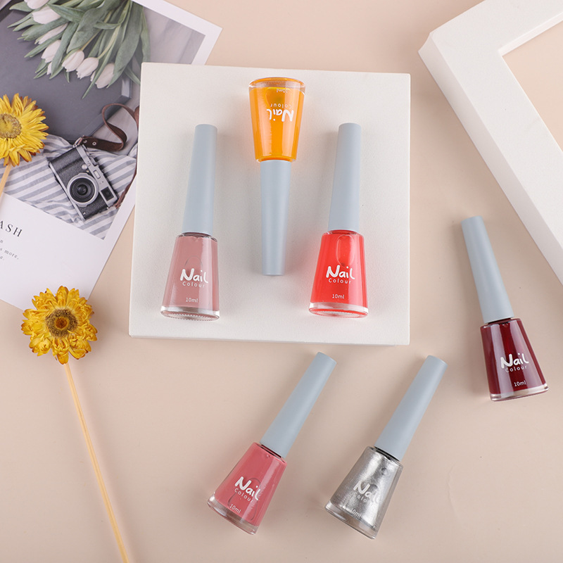 Oily nail polish can not be peeled, baked, quick-drying, long-lasting cross-border nude transparent nail polish shop full set of nail polish wholesale