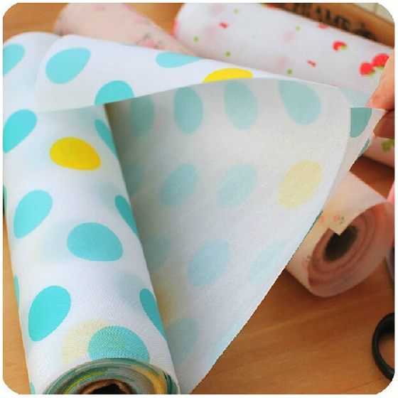 Japanese home fresh printing waterproof multi-functional non-slip placemat can be cut moisture-proof mildew-proof anti-fouling cabinet mat