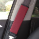Wine red leather with a square