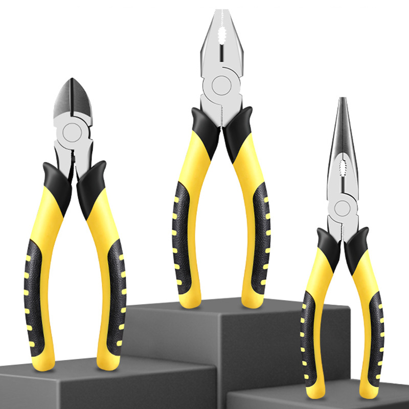 Industrial grade vise 8 inch wire pliers 6 inch pointed nose pliers labor-saving diagonal pliers household electrics pliers manufacturers wholesale