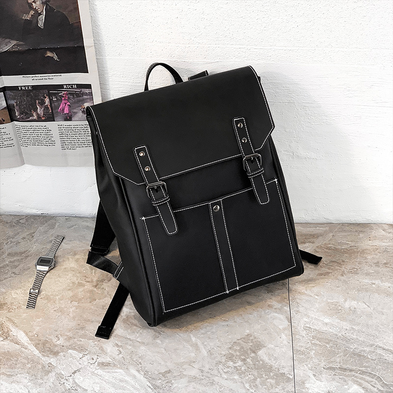 Retro Korean style backpack commuter computer backpack street fashion casual backpack large capacity travel backpack schoolbag