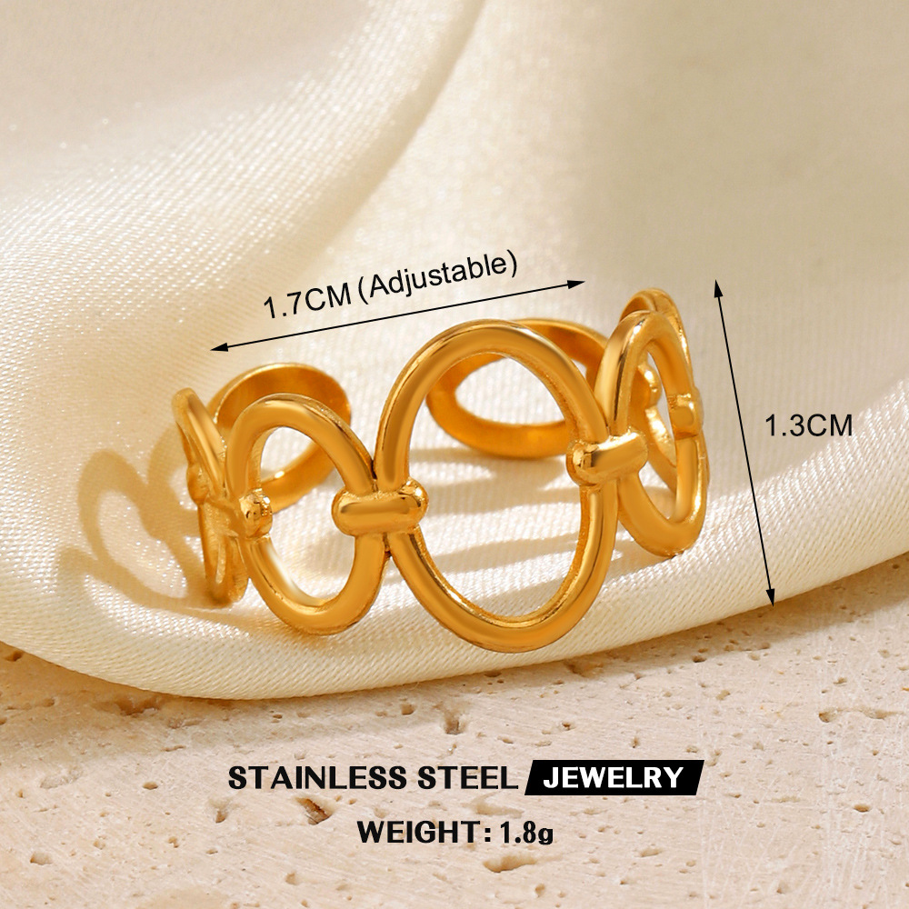 Europäischen und Amerikanischen beliebte edelstahl liebe öffnung ring weibliche persönlichkeit hip hop linie kreuz herz titanium stahl ring großhandel_voghion.com