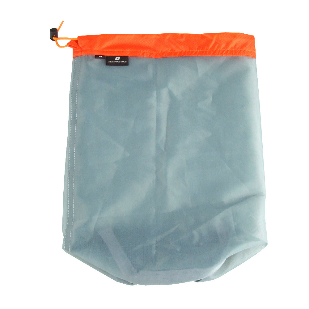 Amazon outdoor sports camping hammock mesh storage bag travel clothing drawstring bag down sleeping bag compression bag