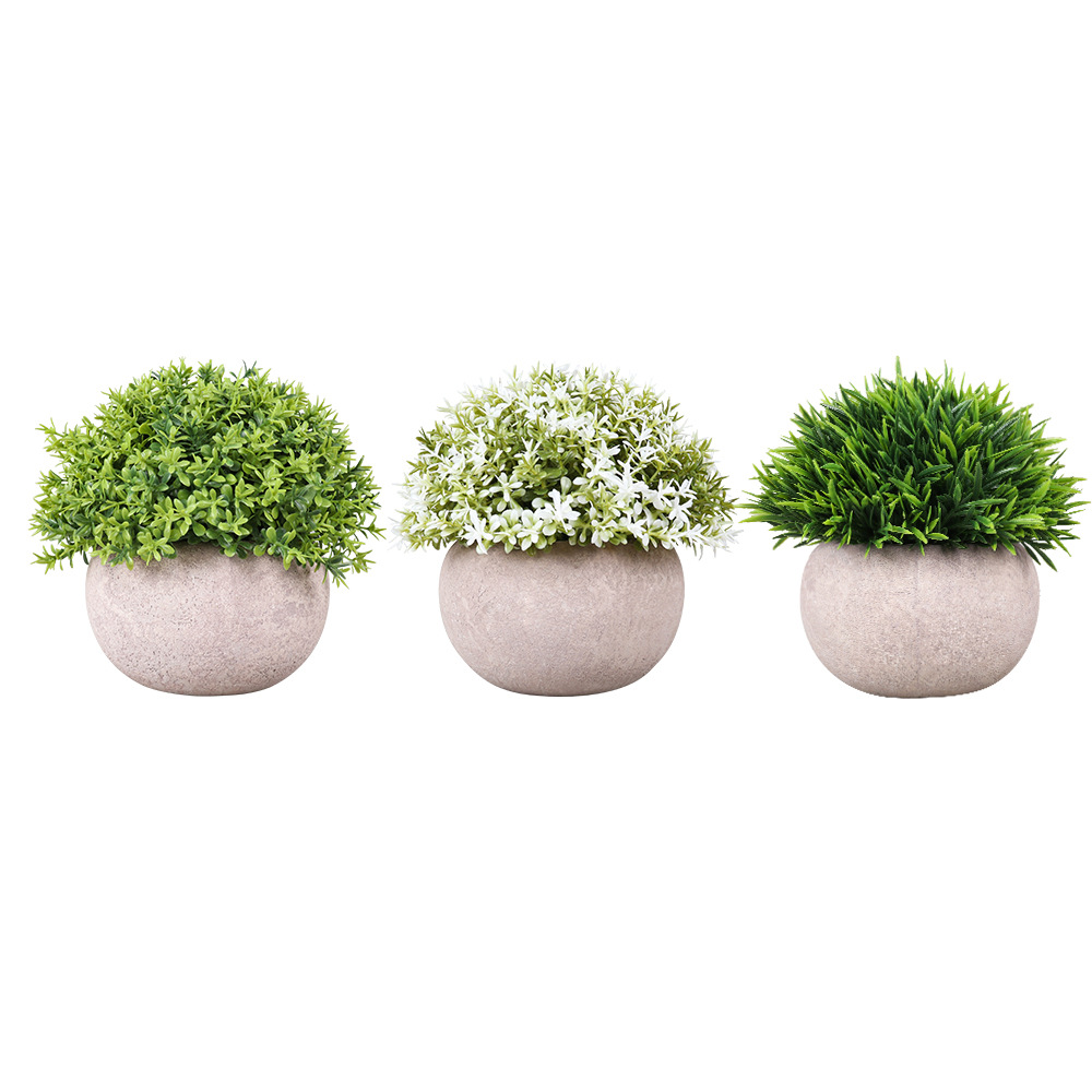in stock ball pulp simulation potted retro home desktop simulation green plant TEMU Amazon SHEIN supply