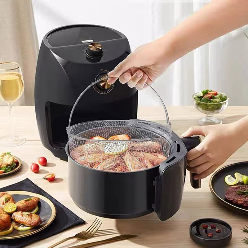 ramlly air fryer accessories mesh basket breathable mesh basket food fried blue can be a generation of hair