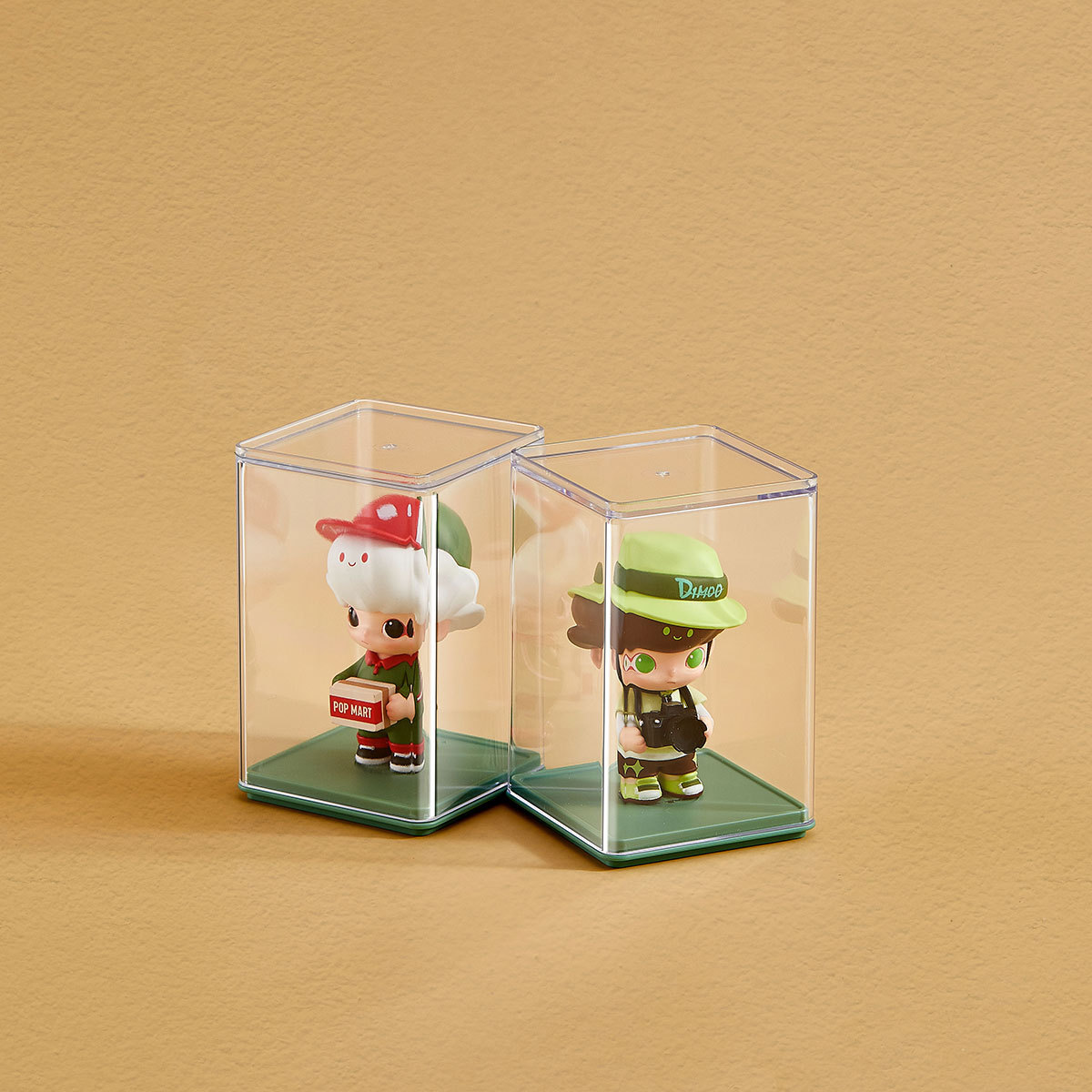 Transparent PS Model Doll Handmade Box Storage Display Box Bubble Mate Display Box Blind Box Display Rack Empty Box