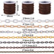 DIY jewelry accessories multi-specification metal flattened cross chain O-chain bracelet necklace jewelry chain pendant chain