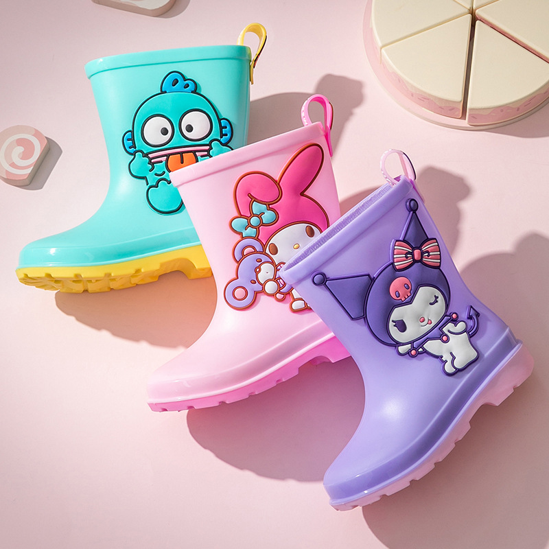 Sanrio spring parchia dog children's cartoon rain boots men's and women's kindergarten non-slip waterproof rain shoes water shoes tide wholesale