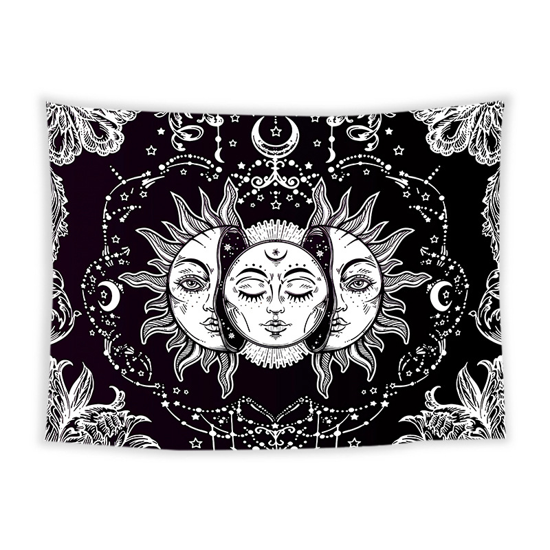 Amazon Cross-border European Medieval Vintage Decorative Tapestry Tapestry Beach Blanket Nordic Online Celebrity Live Background Cloth
