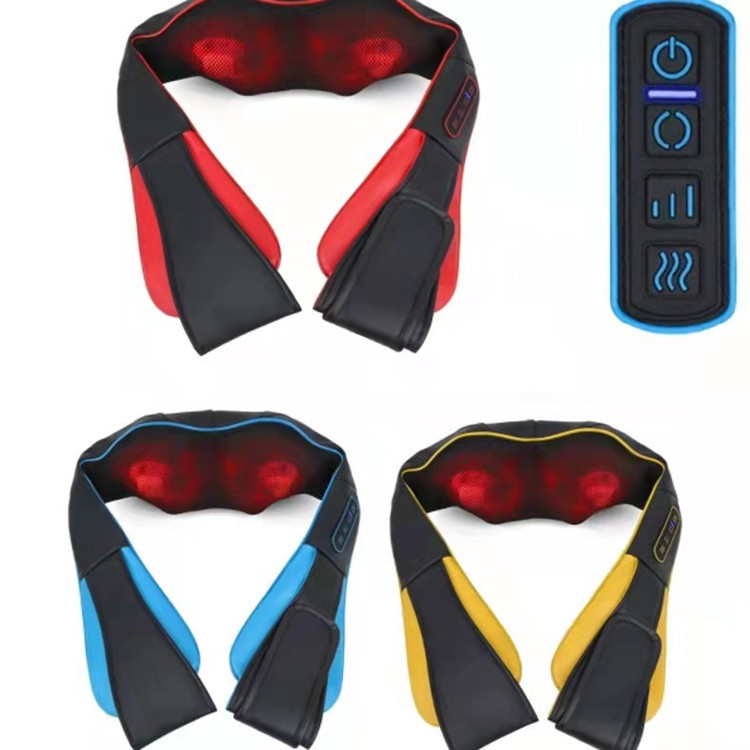 Factory wholesale home cervical massage instrument multi-function hot compress electric cervical kneading massage shawl neck shoulder music