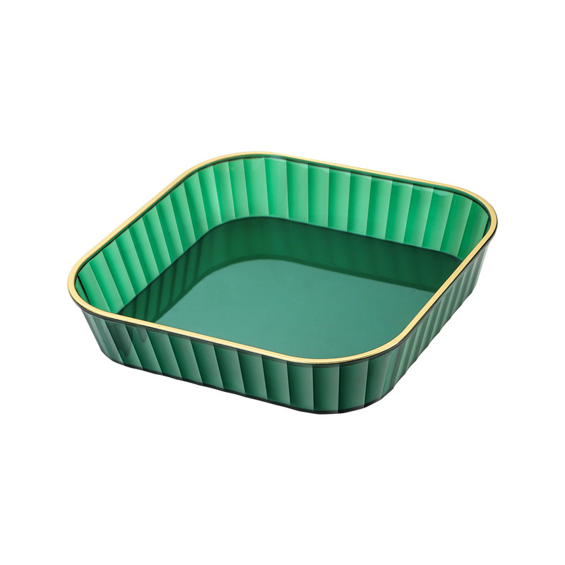 Household living room fruit plate high-looking light luxury snack plate fruit plate snack dish compartment bone dish PET