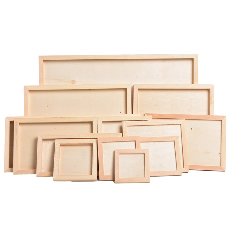 Wooden Frame Clay Frame Family Photo Frame Children's Painting Photo Frame Certificate Photo Frame