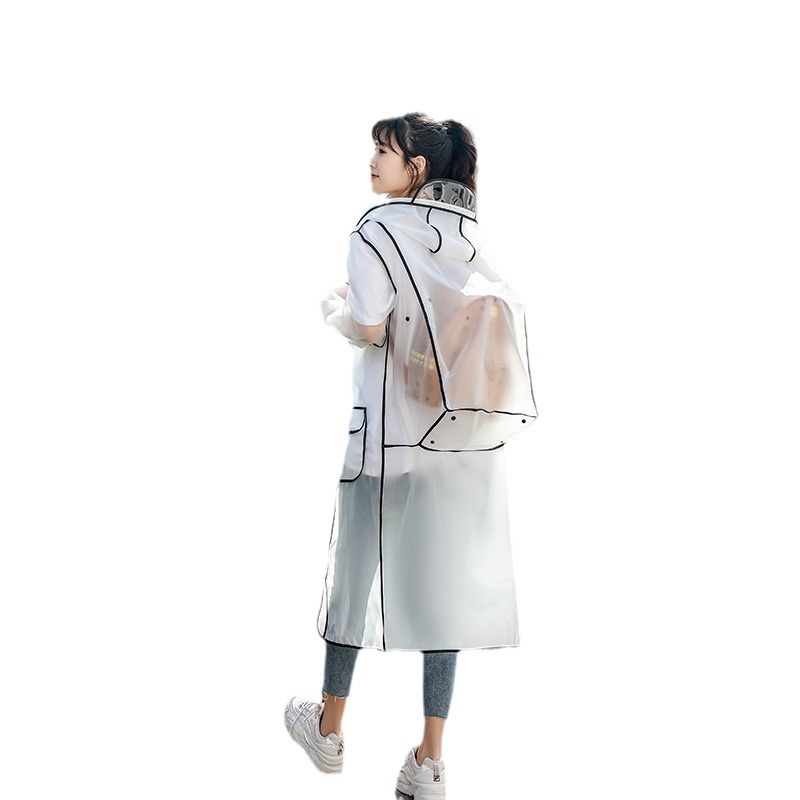 New Schoolbag Raincoat Hiking Mountaineering Backpack Raincoat Adult Poncho Student Men's and Women's Travel Large Size Raincoat