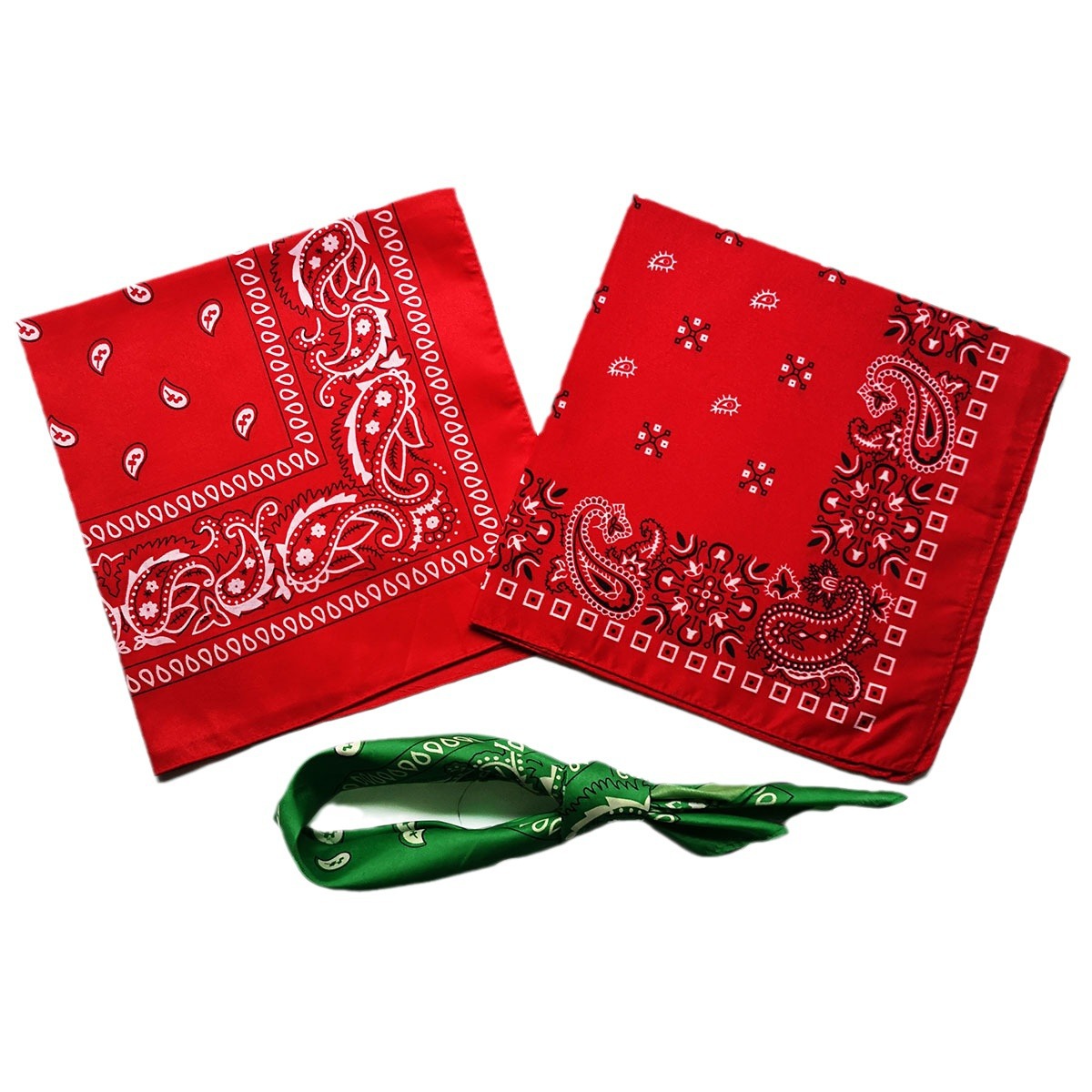Polyester Cashew Flower Amoeba Square Scarf Amazon European and American Hip-Hop Street Dance Outdoor Sports Square Varied Tape