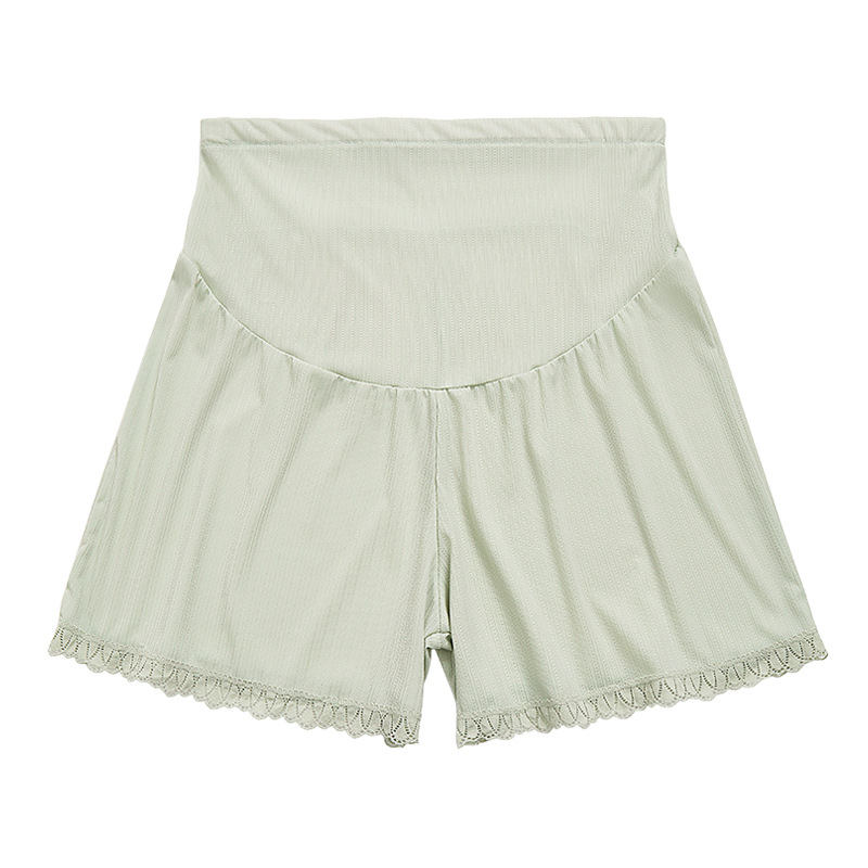 Pregnant women's safety pants summer thin anti-exposure outer wear fashionable bottoming shorts high waist pregnant women's clothing summer wear