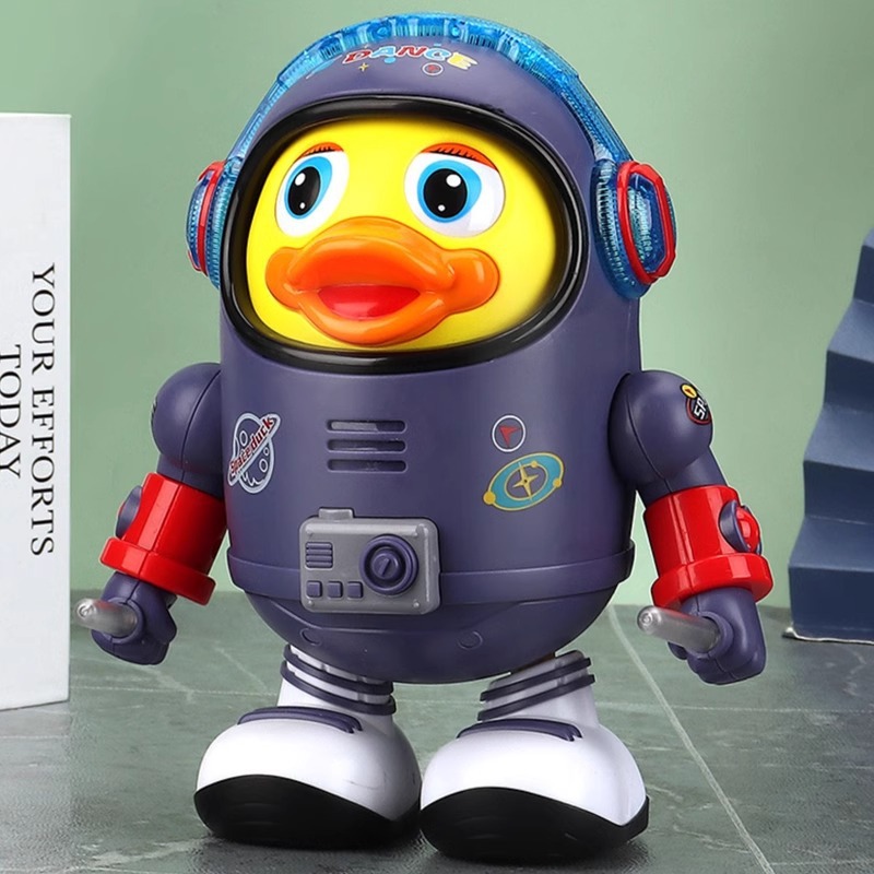 Electric dancing space duck toy children Boy singing robot baby 3-6 months 1 year old girl