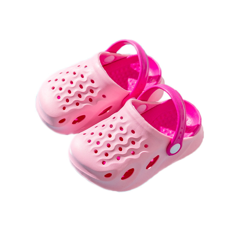 Factory wholesale summer new breathable children's hole shoes boys and girls Baby closed toe sandals garden shoes