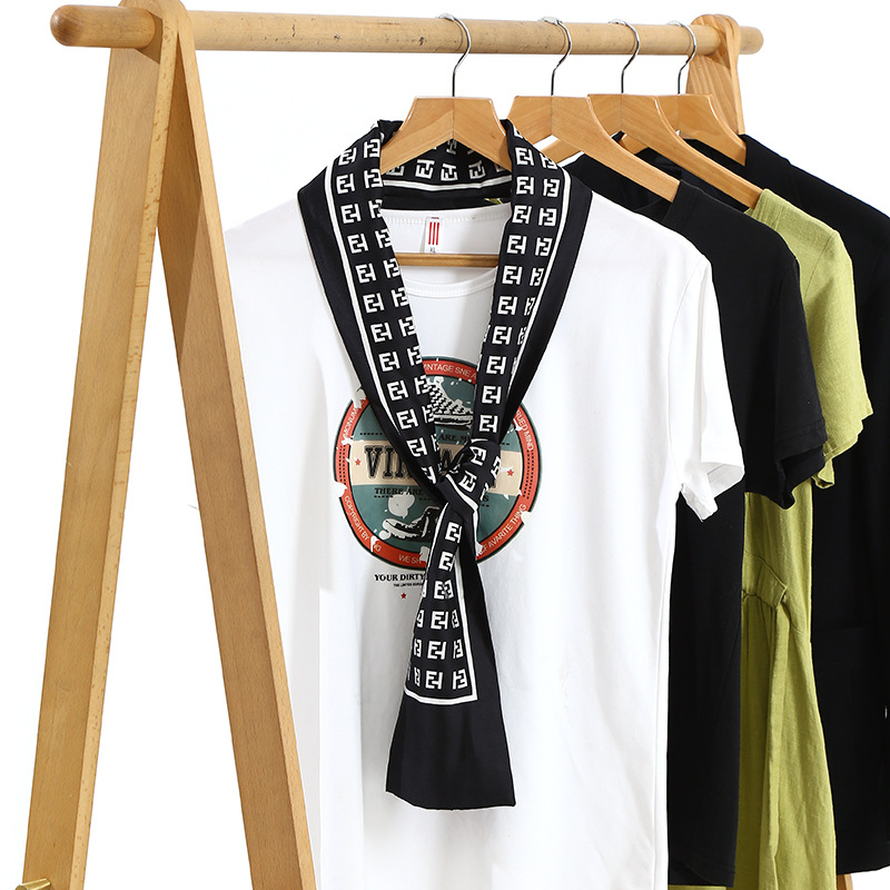 New Yao Chen Same Style Narrow Long Small Scarf Women's Spring and Autumn Style Fashion All-match Decorative Scarf