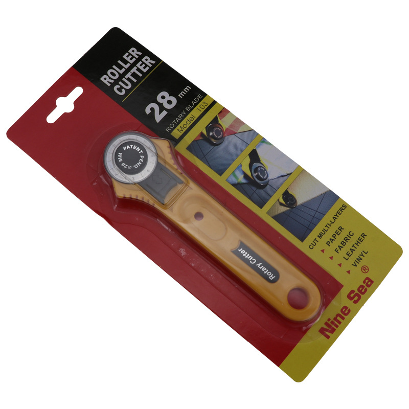 Factory direct patchwork wheel knife 45mm leather cutting knife handle roller knife 28MM cloth cutting round blade