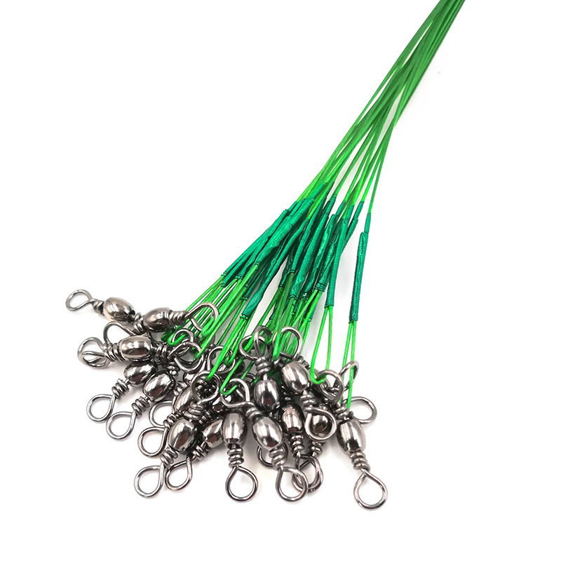 Luya anti-bite wire leader swivel pin soft steel wire front wire Luya fishing gear supplies can be divided