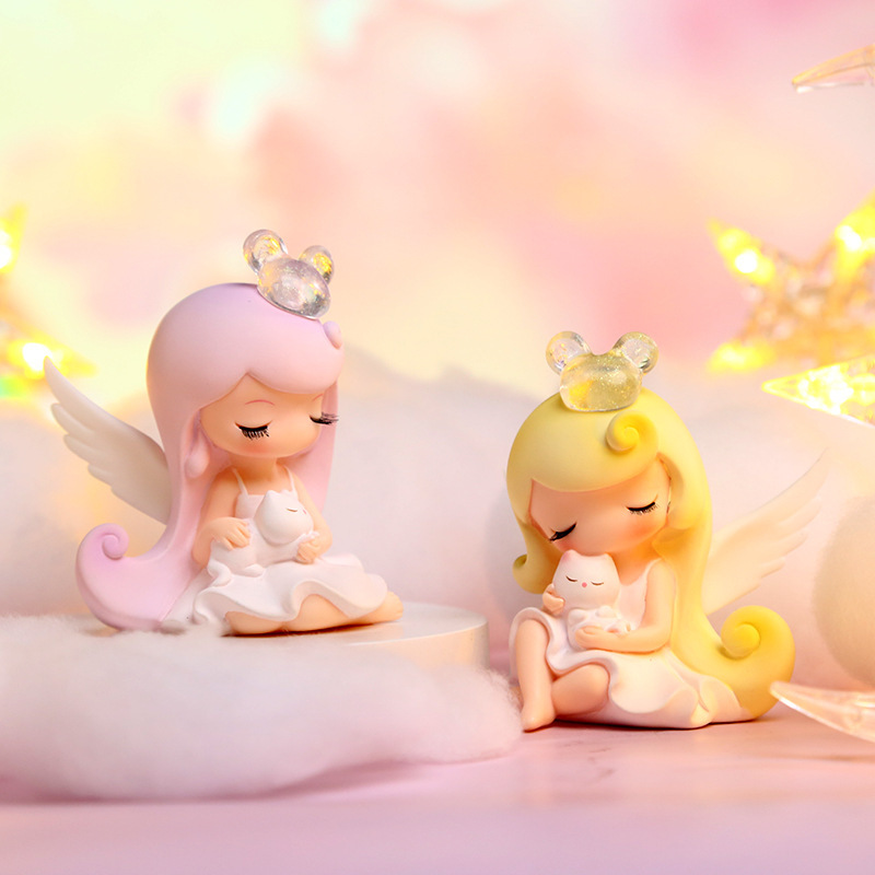 Sweet Dream Angel 置物 装飾飾り クリエイティブ トレンディ かわいい デスクトップ ギフト 女の子のハート 小さな装飾アイテム|undefined