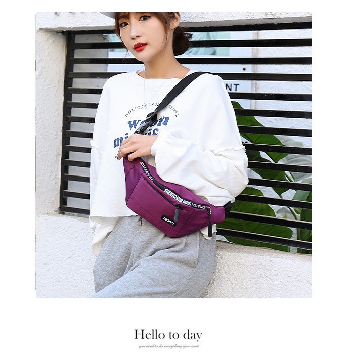 Waist Bag Wholesale New Leisure Sports Waist Bag Men's Nylon Waterproof Mobile Phone Waist Bag Women's Multifunctional Crossbody Bag Chest Bag