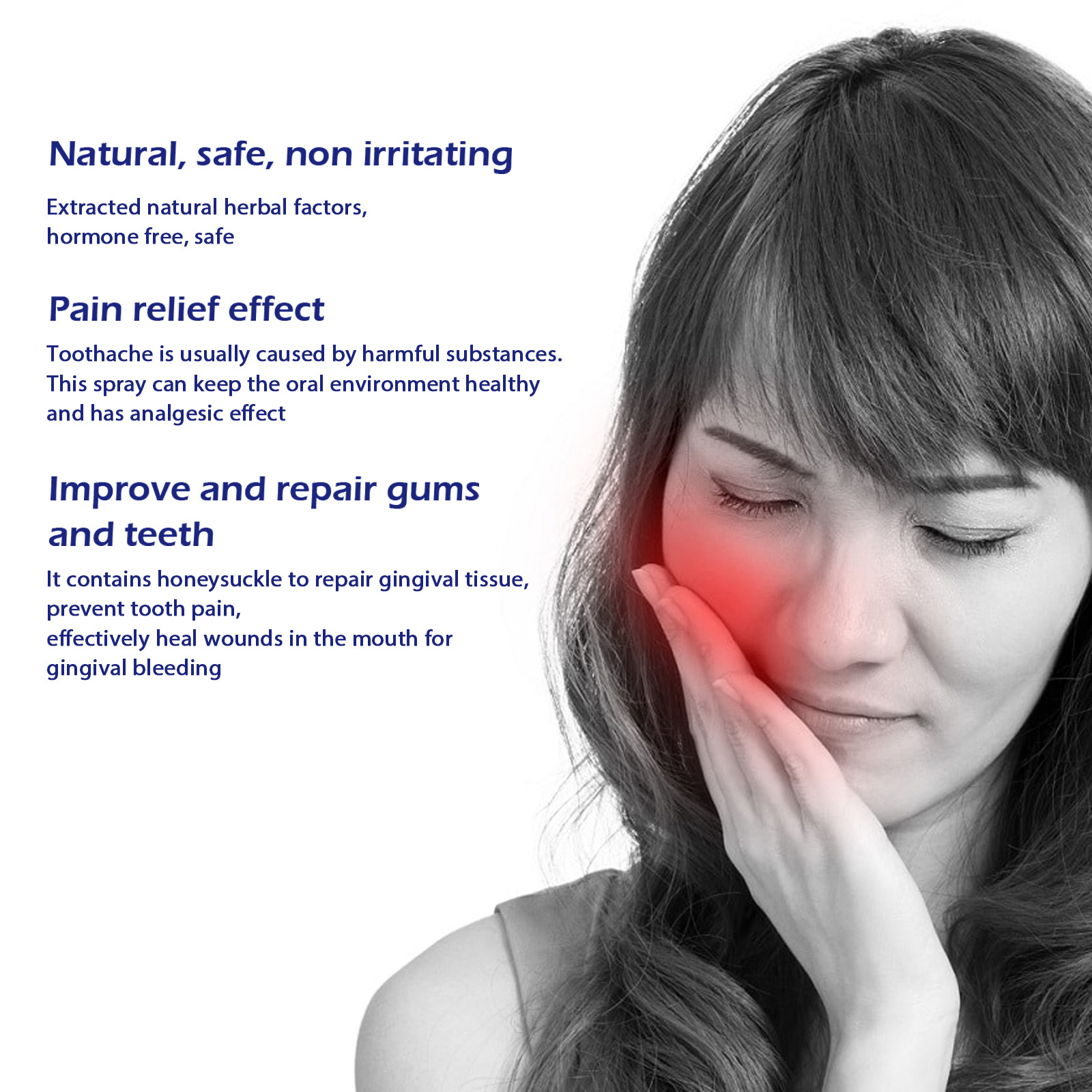 South Moon toothache Ning spray gingival swelling toothache Ning toothache water can stop moth tooth fire dental caries