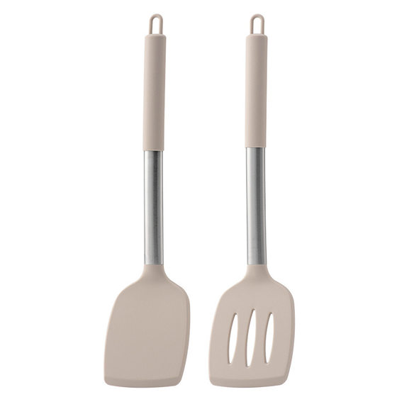 Seven-color Amazon hot sale suit non-empty rust tube handle silicone tail set spatula spatula two-piece set Amazon hot