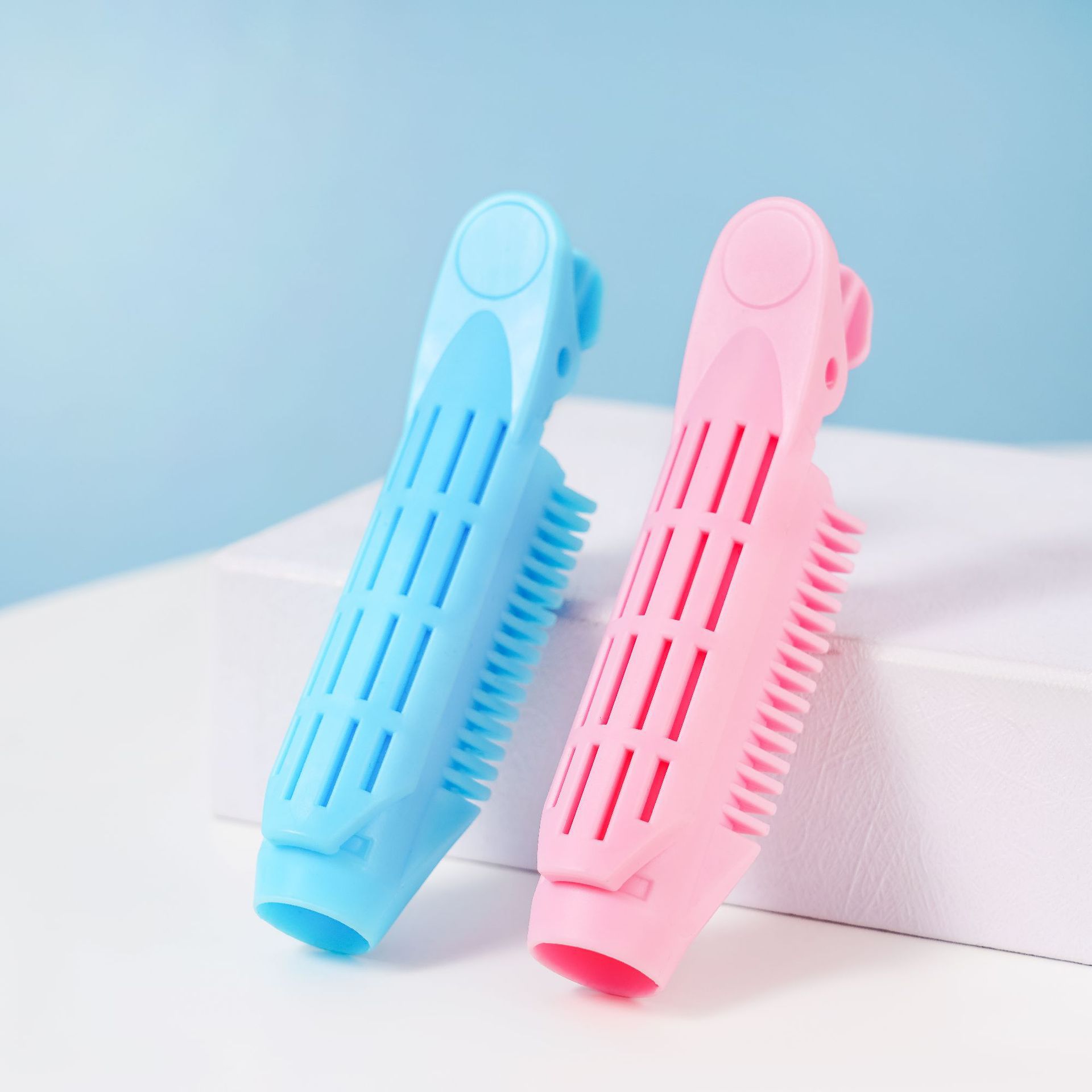 Air bangs clip hair root fluffy clip hair iron styling trend lazy perm styling curling tube hair root pad