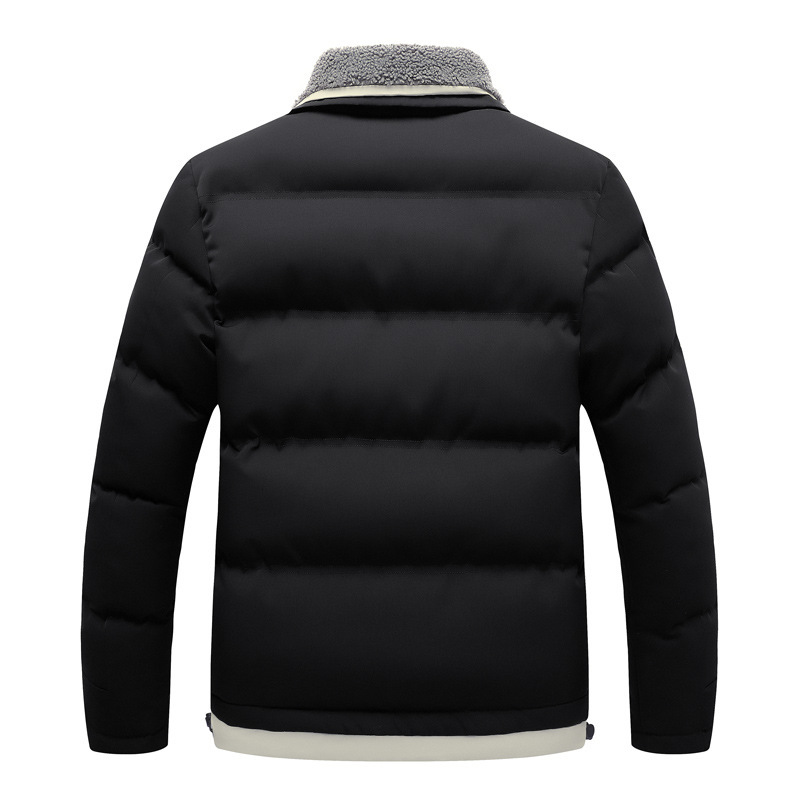 Cotton-padded jacket men's coat 2021 new thickened cotton-padded jacket youth leisure plus size cross-border men's wholesale