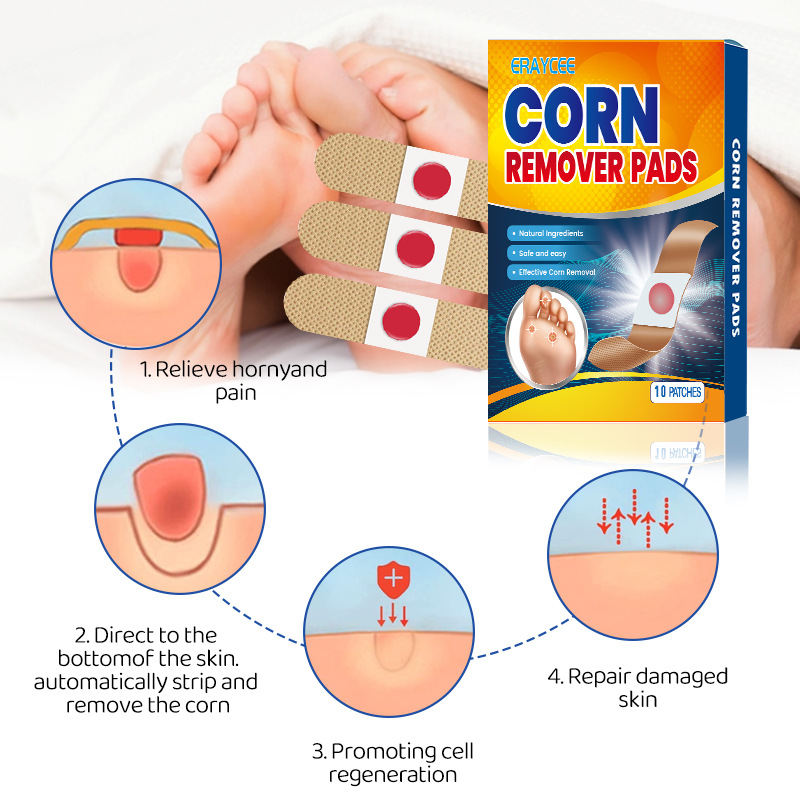 ERAYCEE Cross-border Amazon Chicken Eye Patch to Remove Hard Calluses Painless to Remove Plantar Warts and Verruca Antibacterial Chicken Eye Patch
