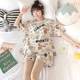 Pajamas Women's Summer Short-sleeved New 2025 plus size Thin Cute Shorts Loose Outwear suit