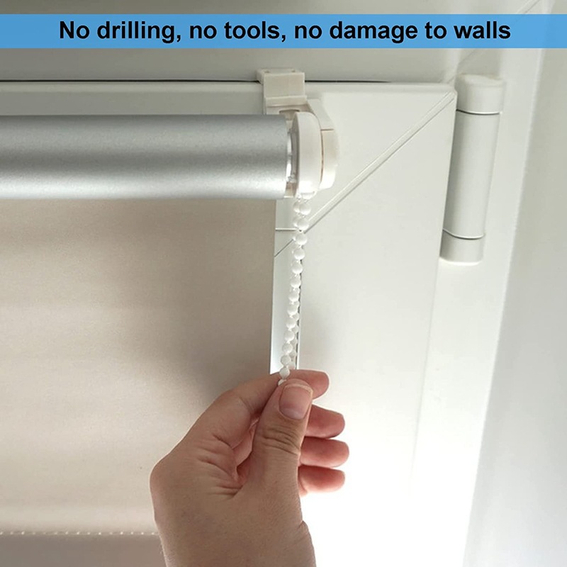 Curtain accessories 15 pieces pleated curtain roller shutter punch-free accessories pleated curtain simple installation fixed bracket bracket