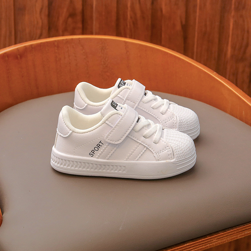 Spring baby toddler shoes children's kindergarten white shoes baby shoes small children's board shoes boys and girls sports shoes