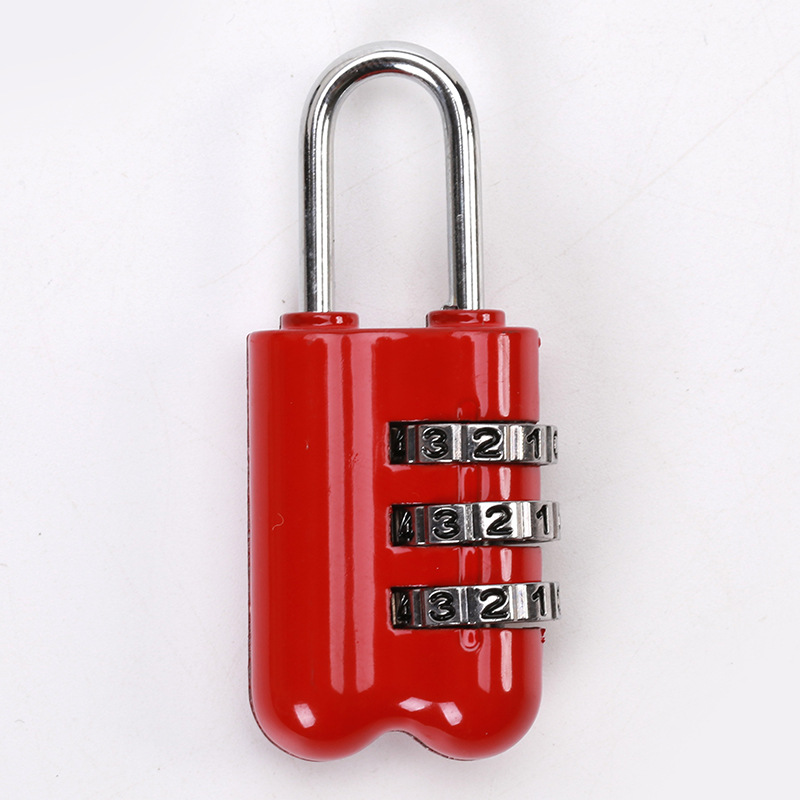 New Mini password lock suitable for luggage backpack drawer security password padlock three aluminum alloy password lock