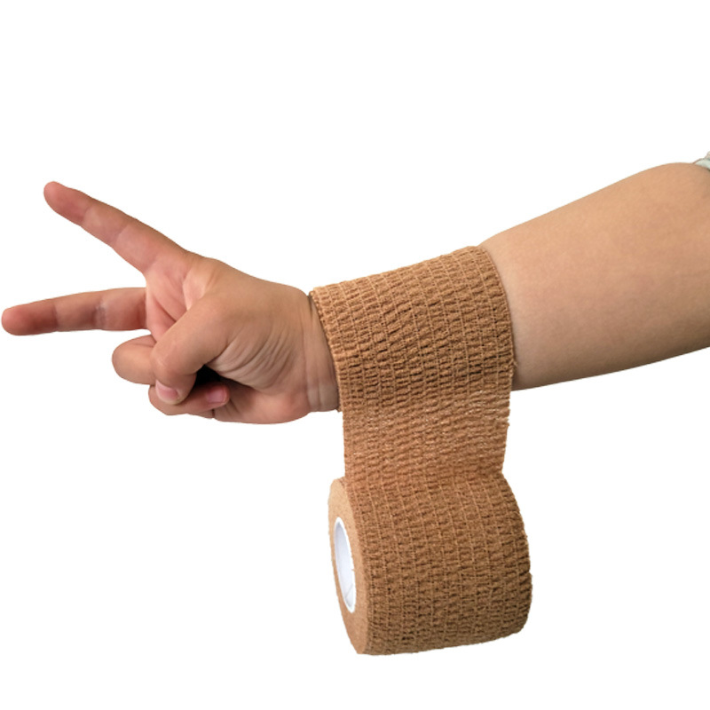 Factory direct cotton elastic self-adhesive bandage fixed scar pressure tape sports fitness protective bandage