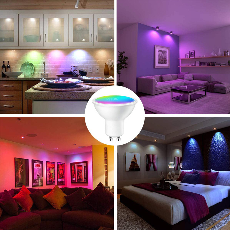 Homekit smart spotlight WIFI remote APP dimming color support alexa speaker control GU10