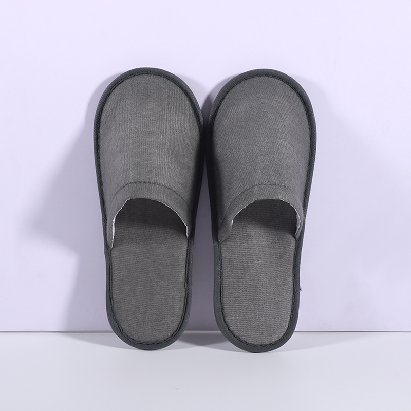 Hotel disposable slippers factory homestay hotel travel winter non-slip hospitality coral fleece cotton slippers factory wholesale